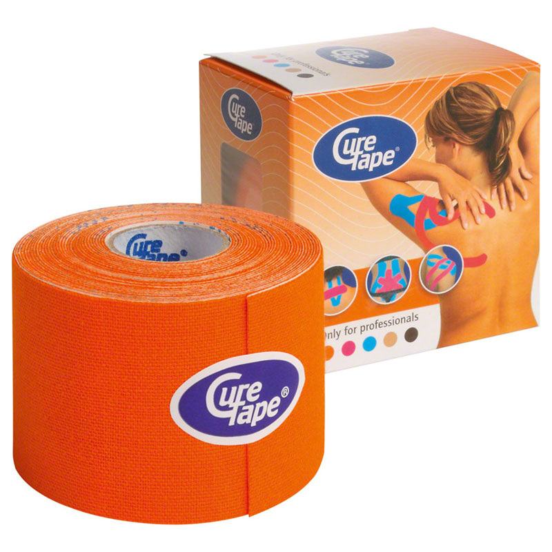 Тейп кинезиологический CureTape Orange, 5 см x 5 м, 160196, оранжевый