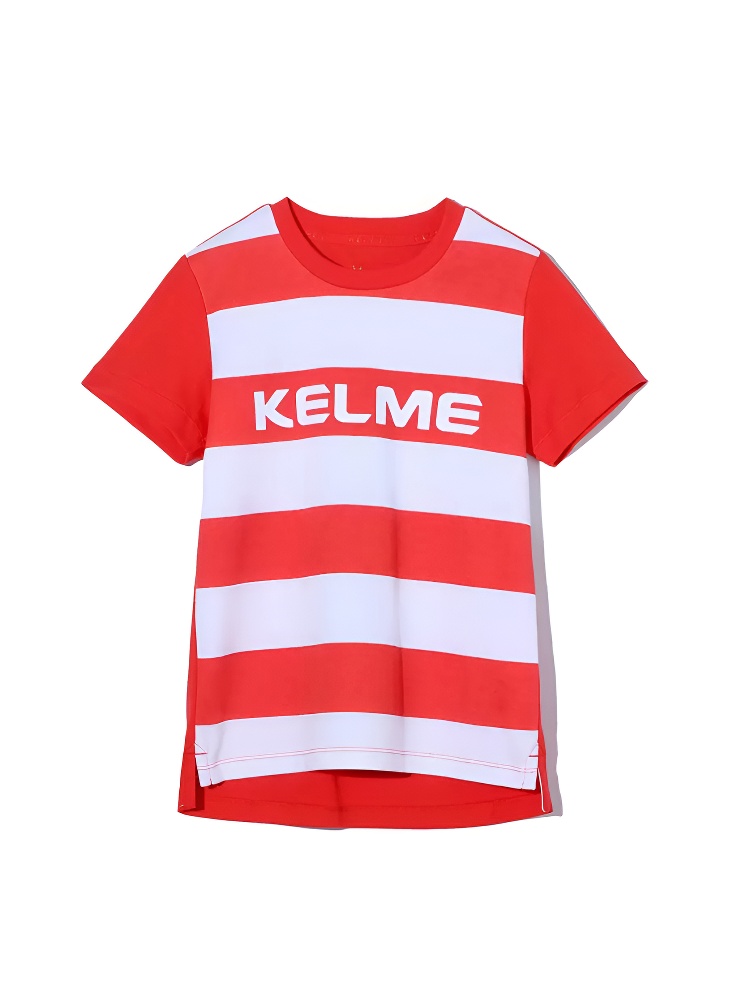 Детская футболка KELME Boys Short Sleeve T-Shirt (Red/White)