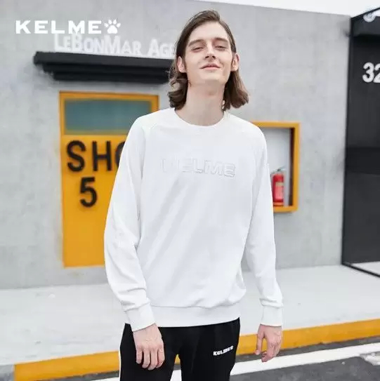 Свитшот KELME Men's Round Neck Sweater White
