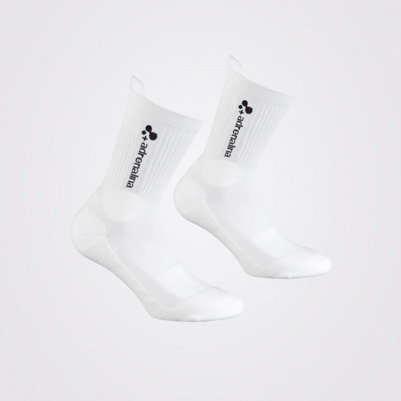 Носки волейб. +ADRENALINA Best 2300-021-L, р.L, хлопок, полиамид, эластан, белый