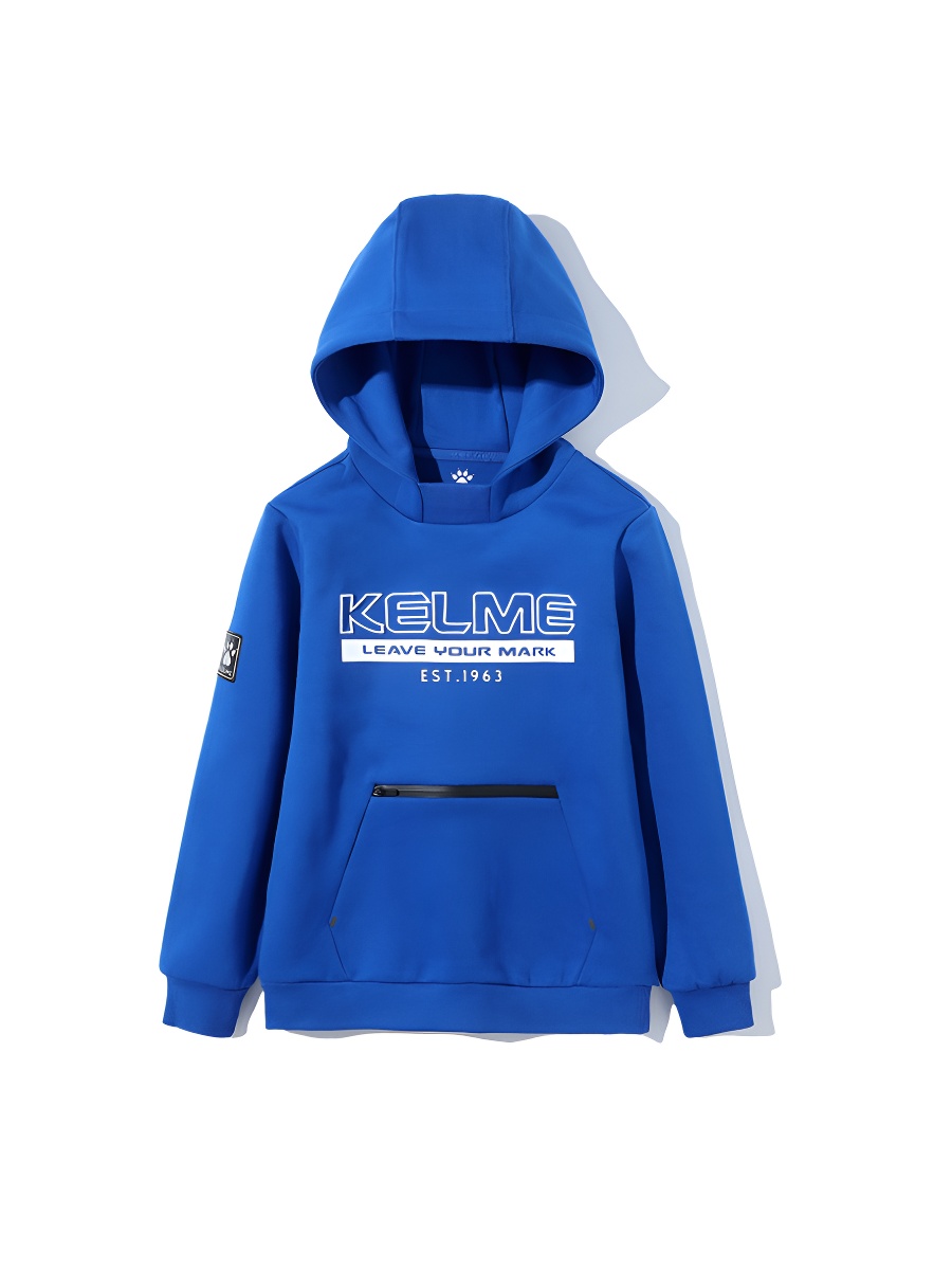Детское худи KELME Boy's Hooded Sweatshirt Blue