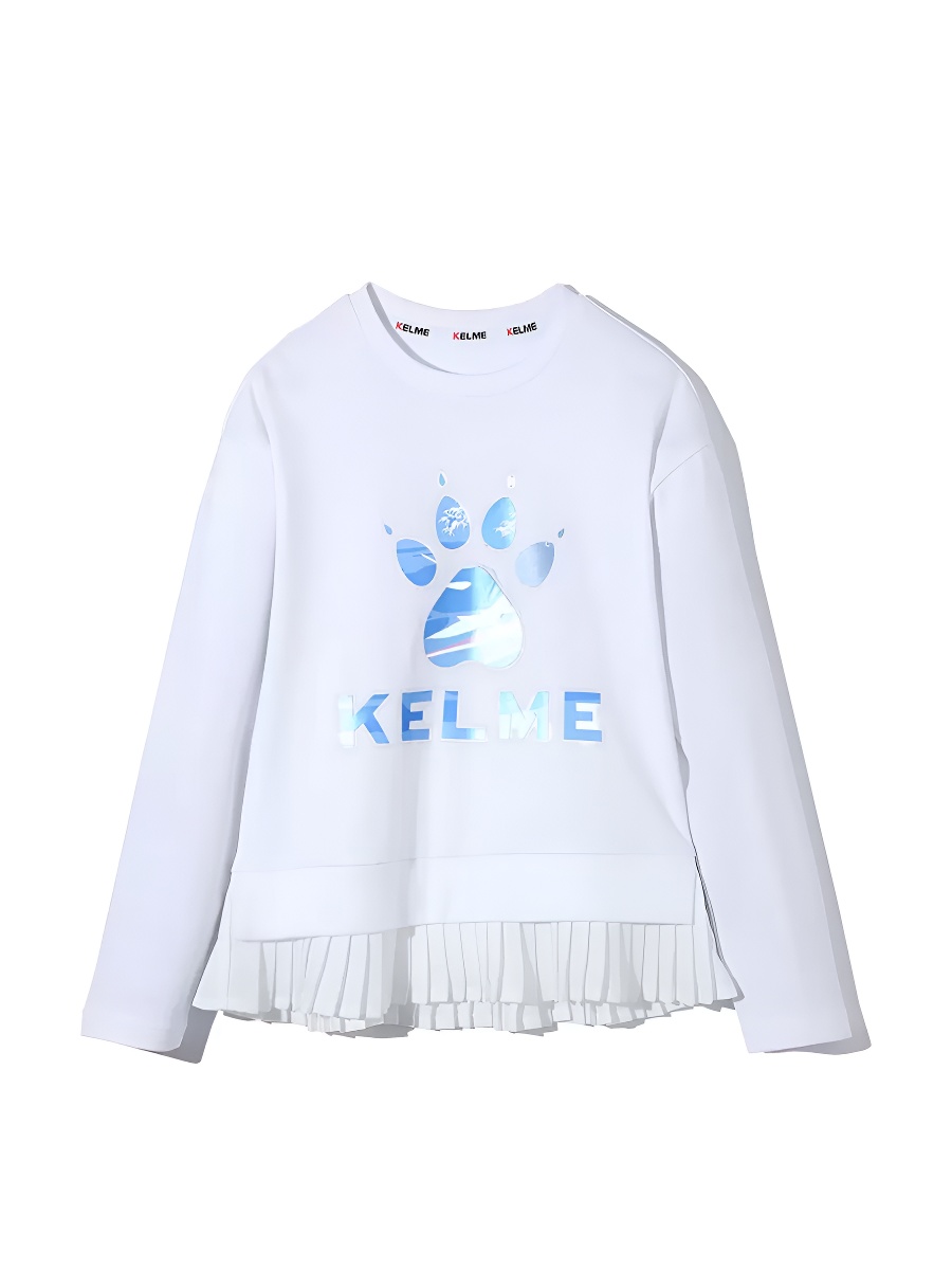 Детский свитшот KELME Girl's Round Neck Sweater White