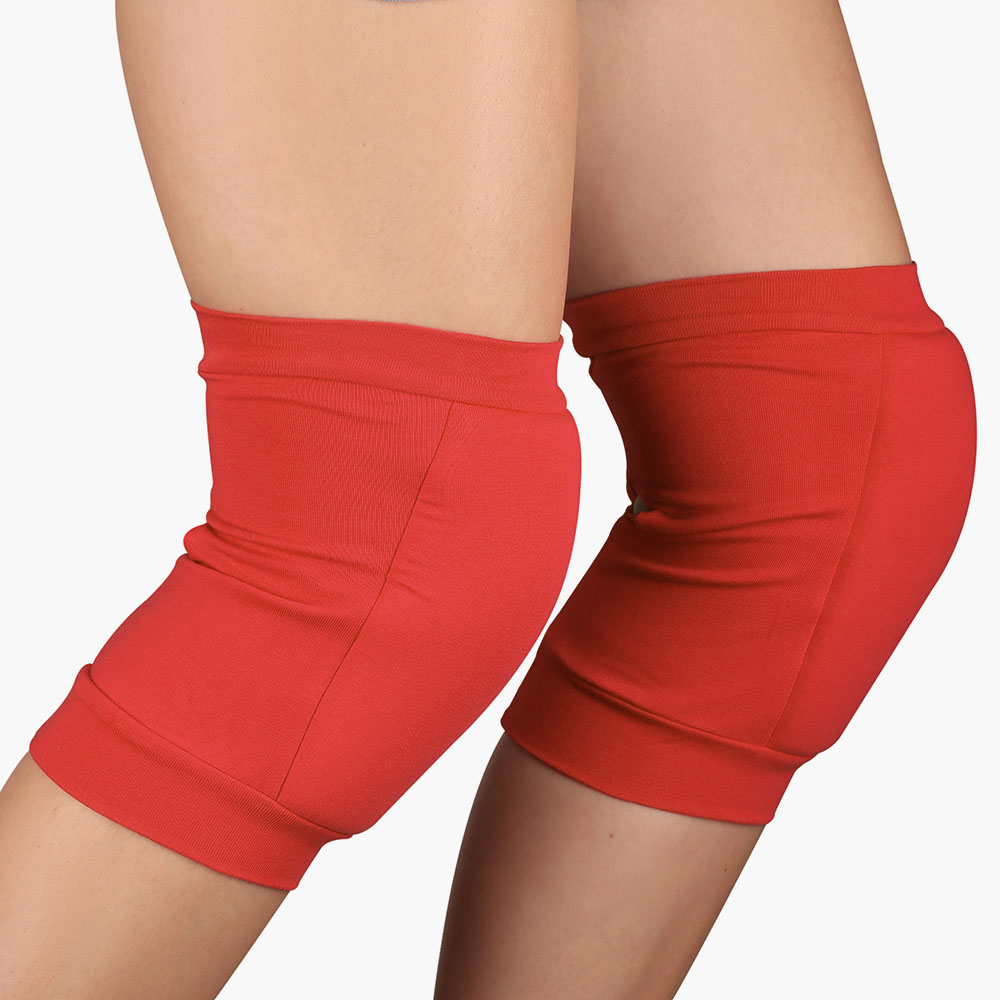 Наколенники для гимнастики и танцев INDIGO, SM-113-RD, р.L,от 15лет,хлопок, эластан, ПУ, красн