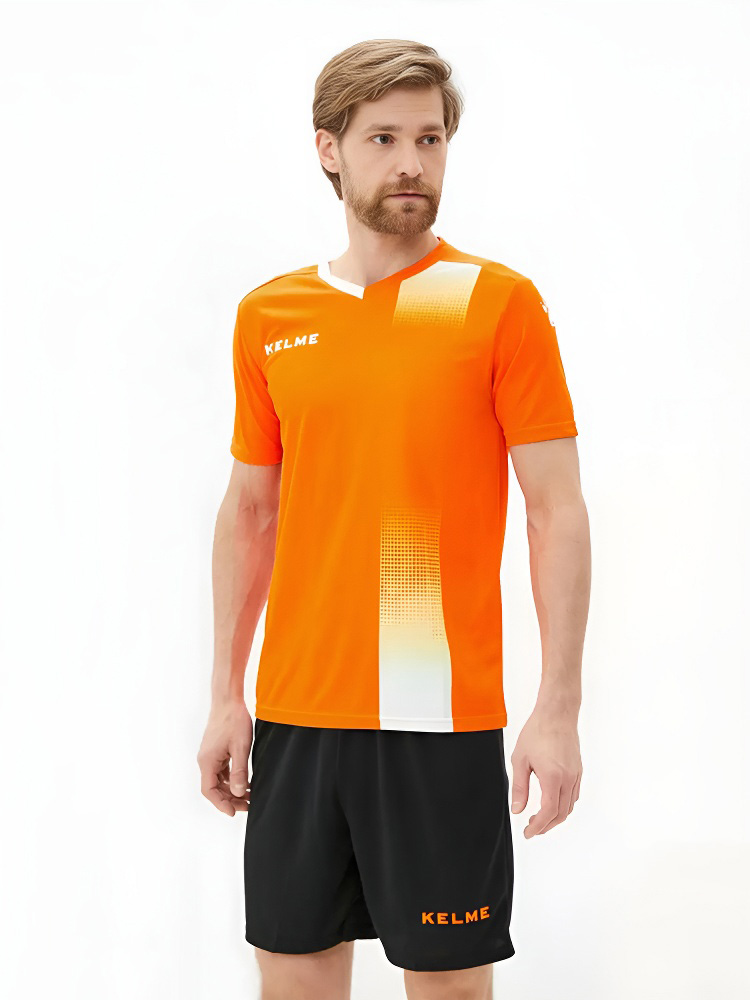 Футбольная форма KELME S/S Football Set (Orange/Black)