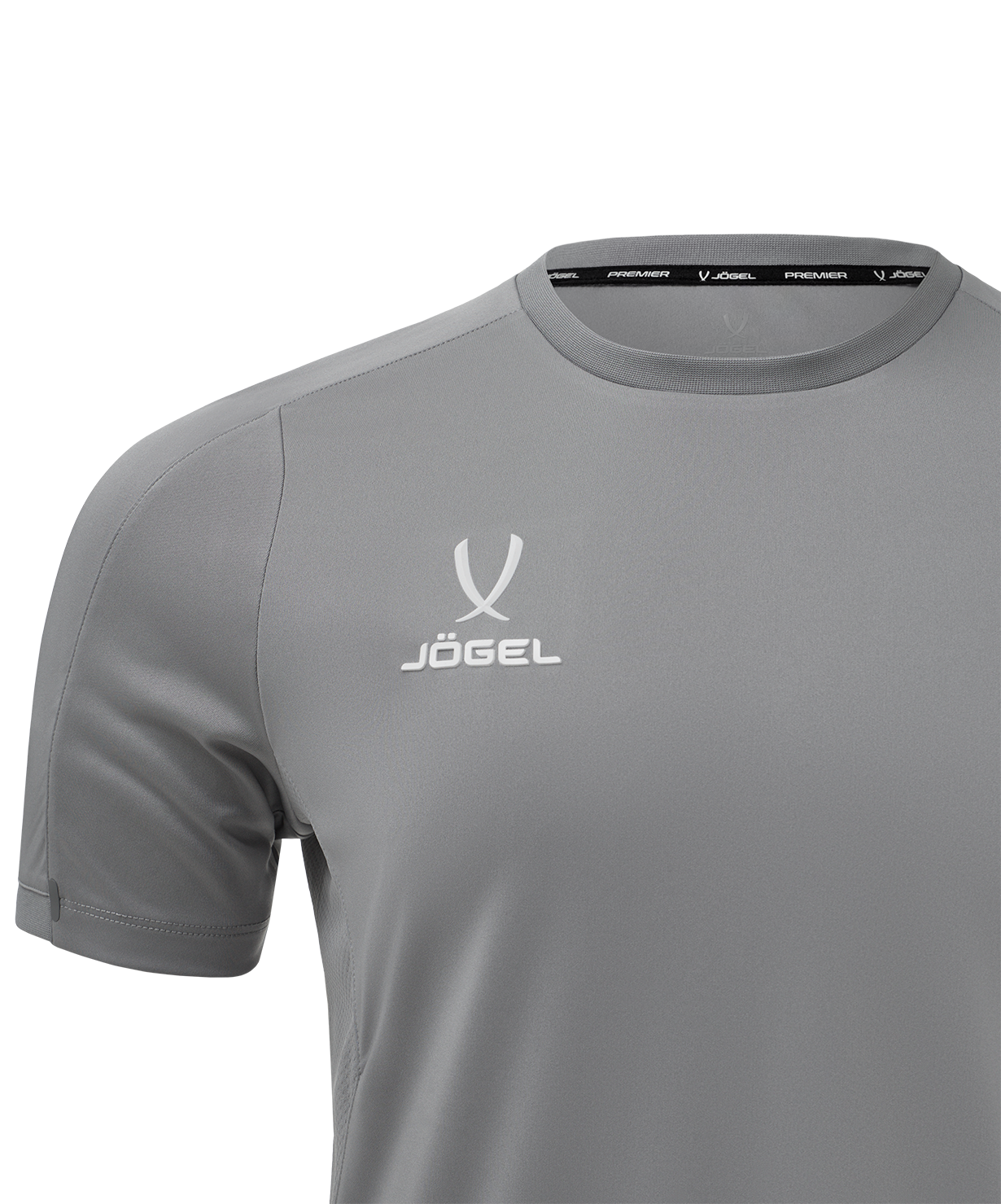 Футболка тренировочная JOGEL PREMIER PerFormDRY Training Poly Tee, серый, размер L