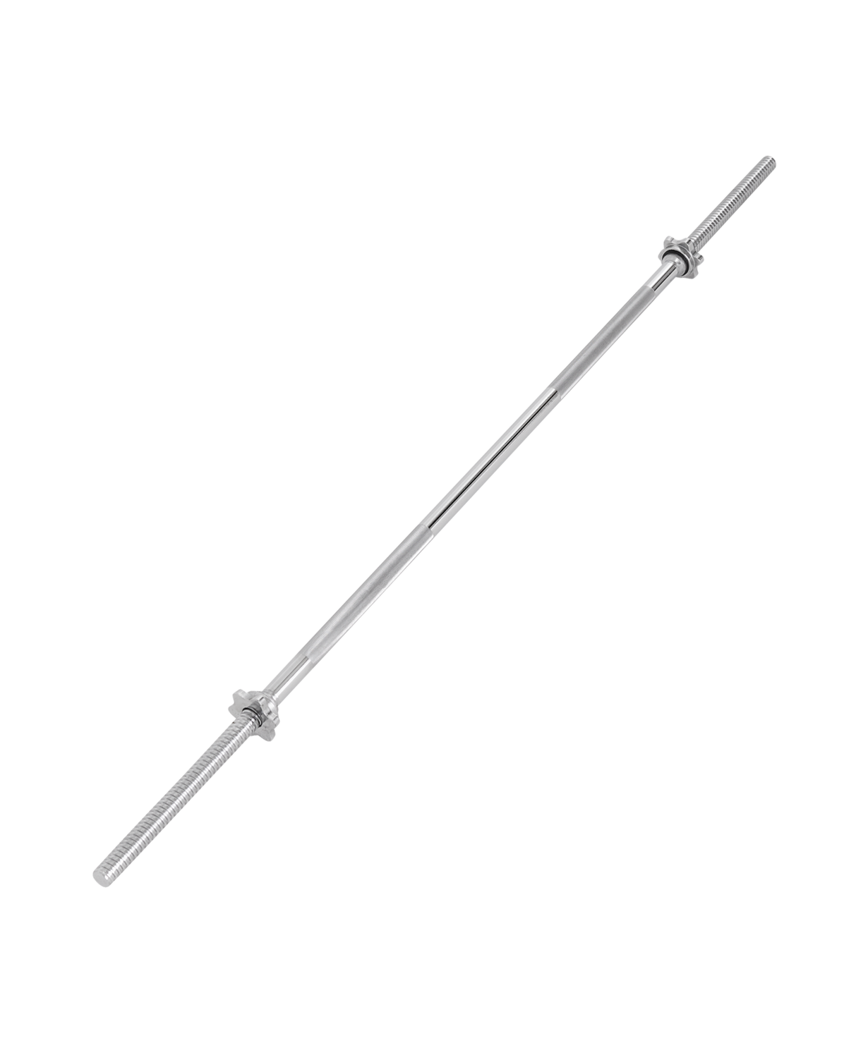 Гриф для штанги STARFIT BB-103 прямой, d=25 мм, металлический, с металлическими замками, 150 см
