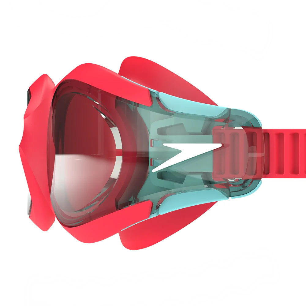 Очки для плав. детск. SPEEDO Hydrosity Jr, 8-00446317632, ДЫМЧАТЫЕ линзы, красная оправа