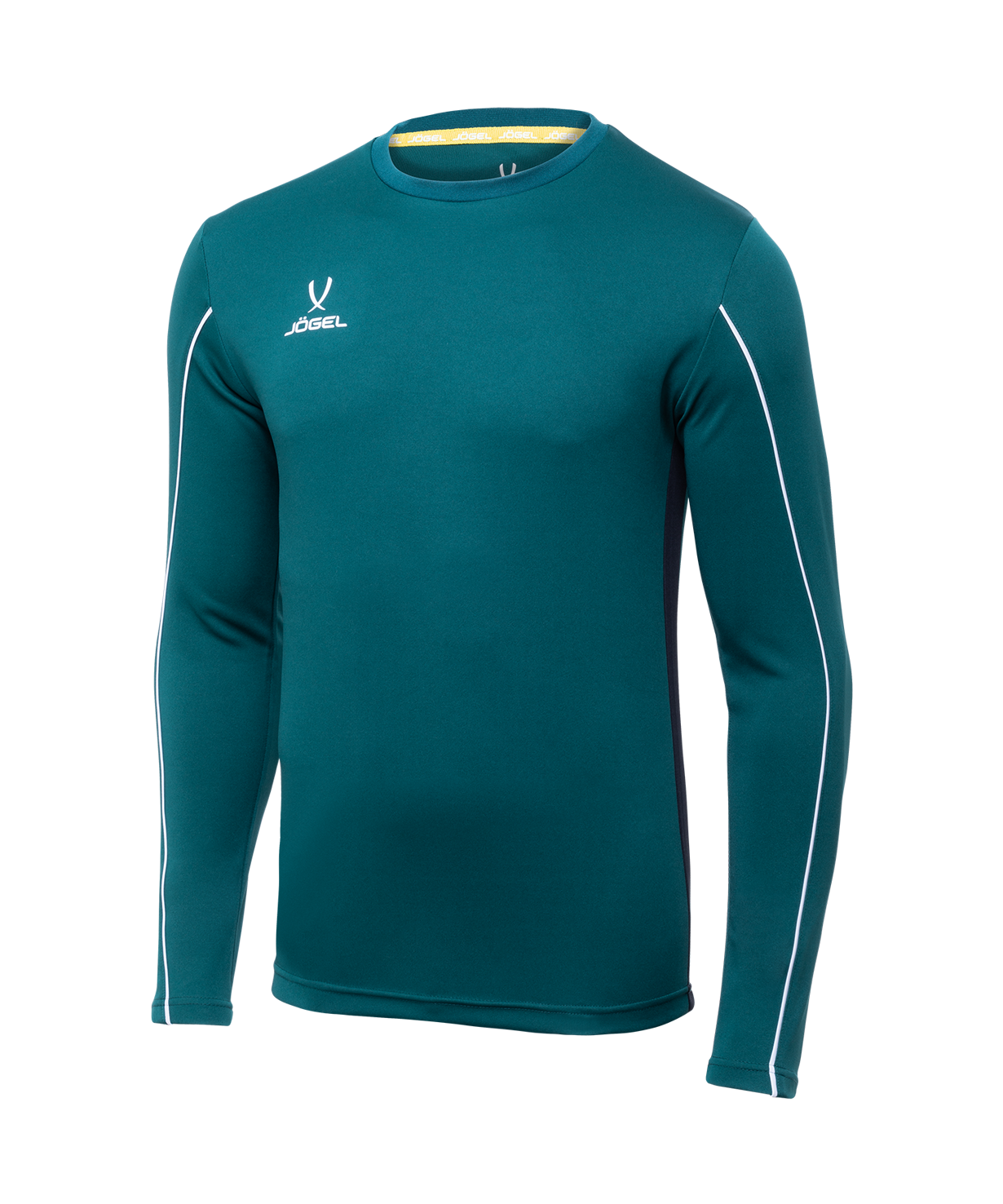 Футболка вратарская JOGEL CAMP GK Padded LS, зеленый/черный/белый