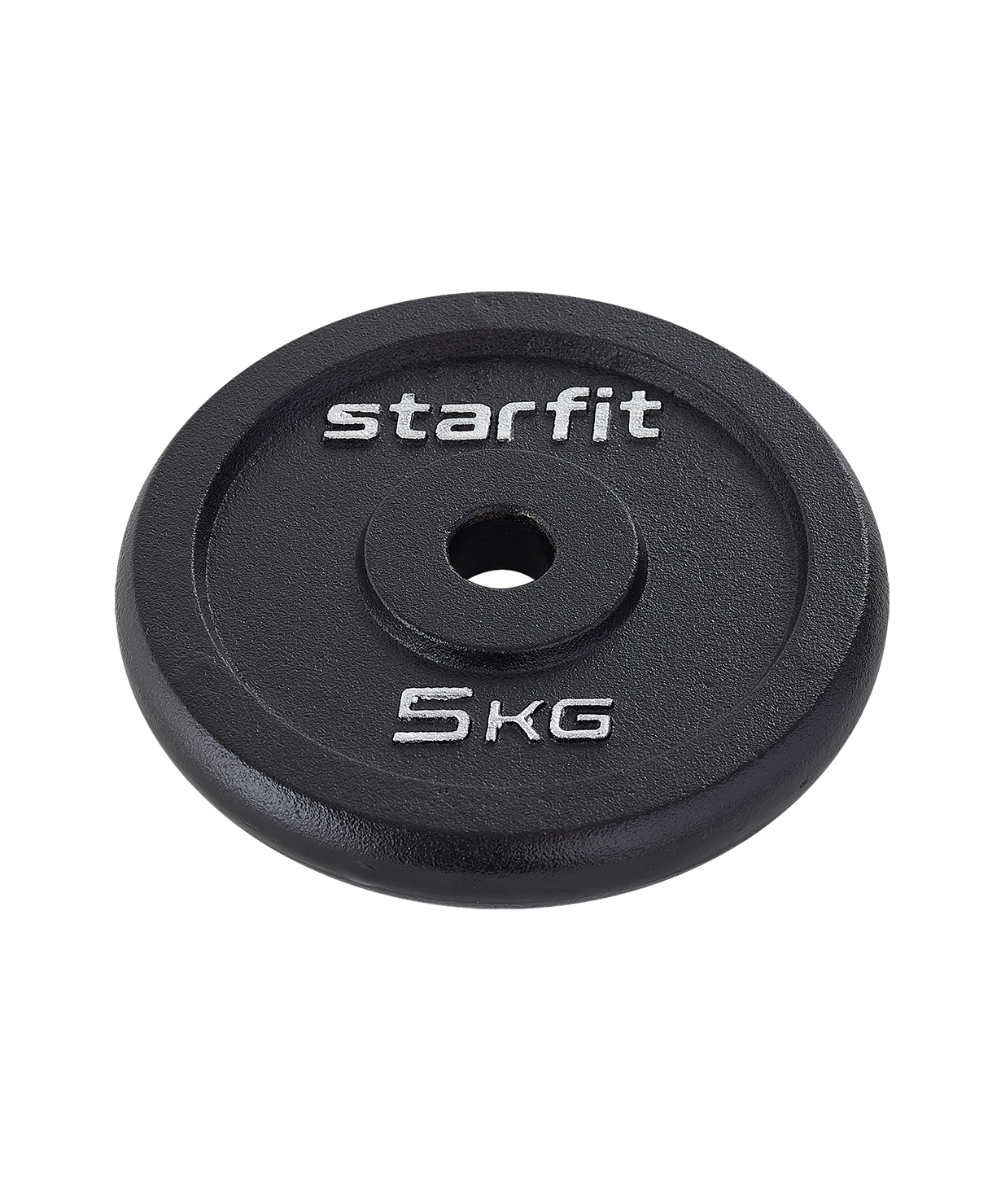 Диск чугунный STARFIT BB-204 d=26 мм, черный, 5 кг