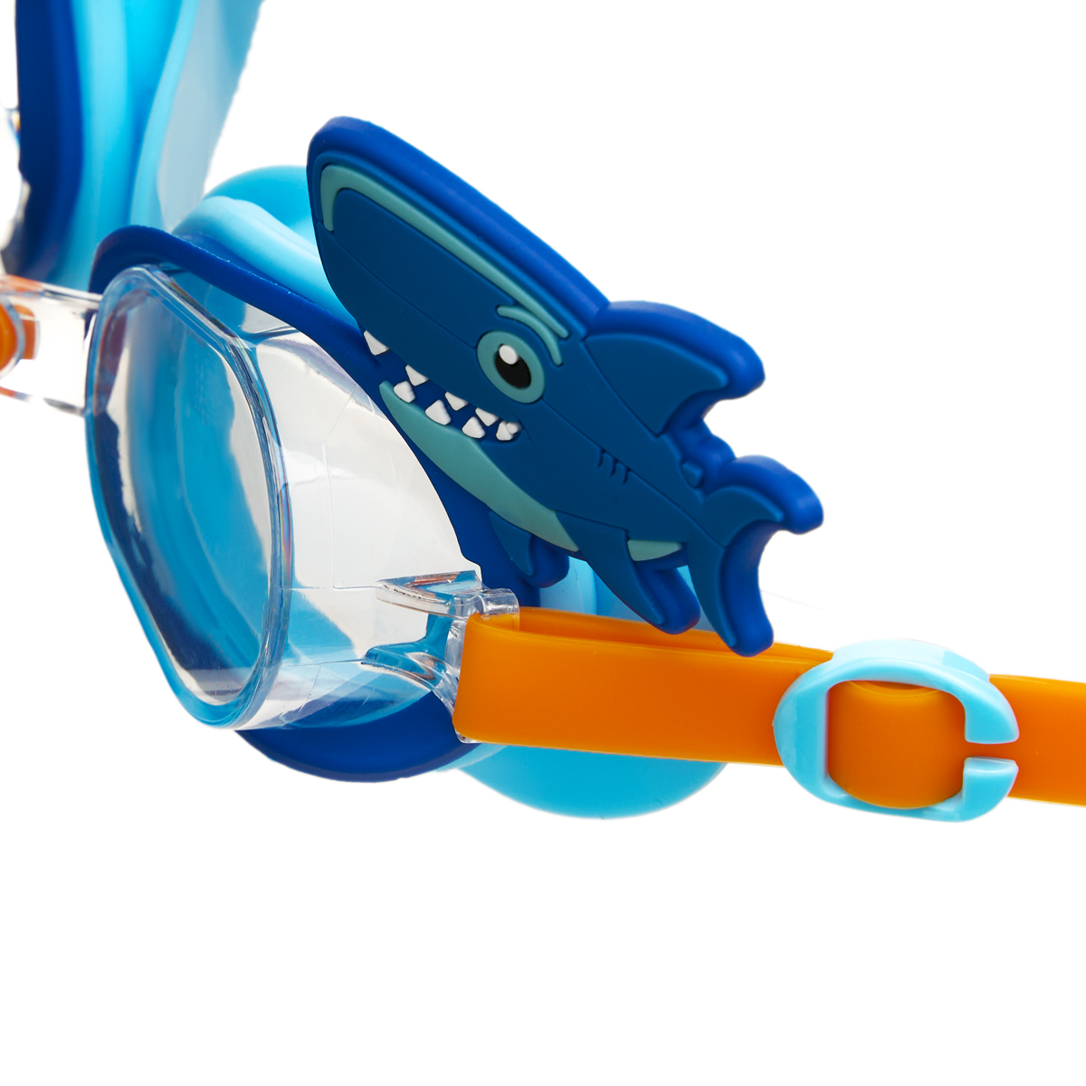 Очки детские для плав.TORRES Fun Kids, SW-32524BL, прозрач.линзы,синяя оправа, широкий рег.ремешок