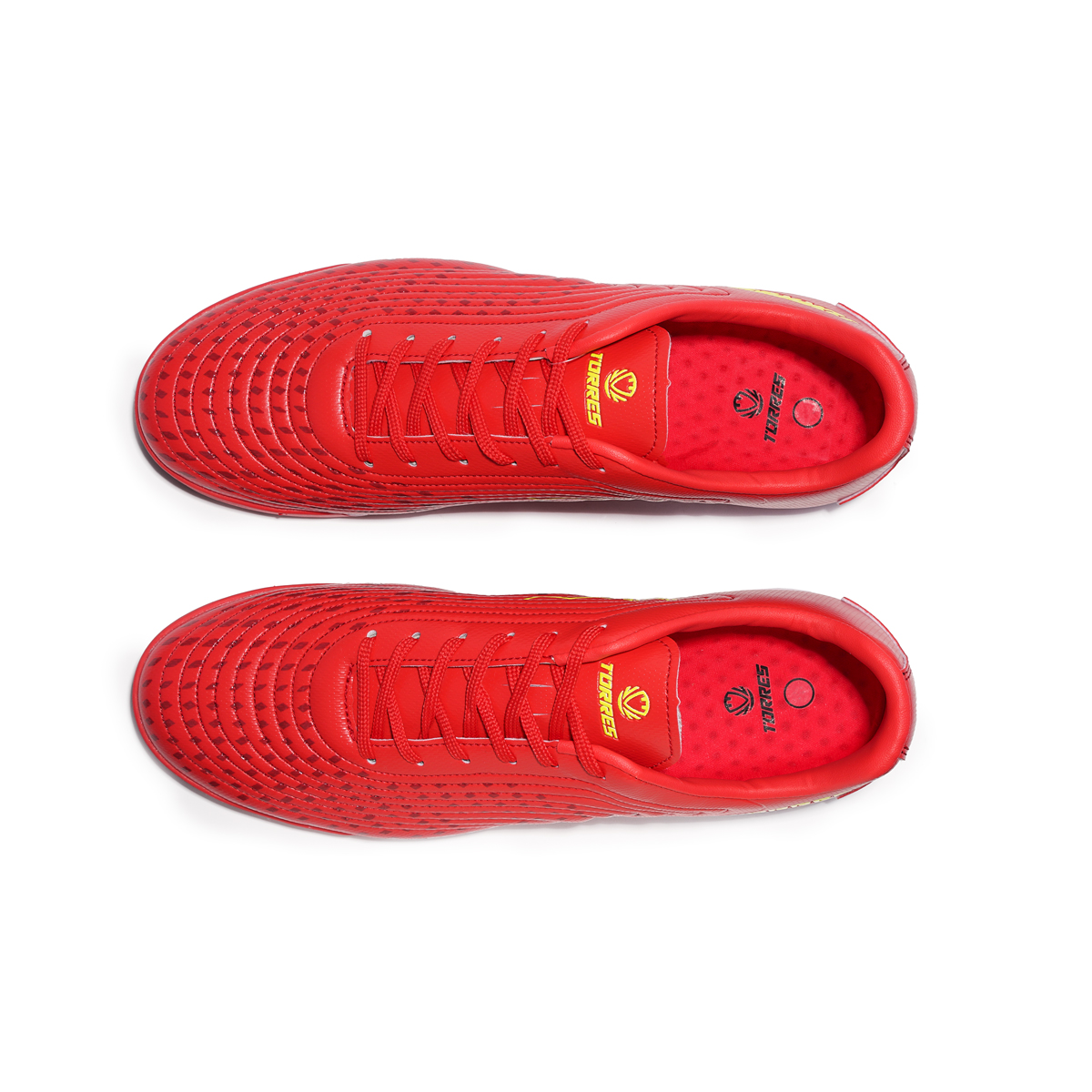 Бутсы зальные TORRES FLEX, TS134232-464-38, р.38, резина,ПУ,текстиль, красный