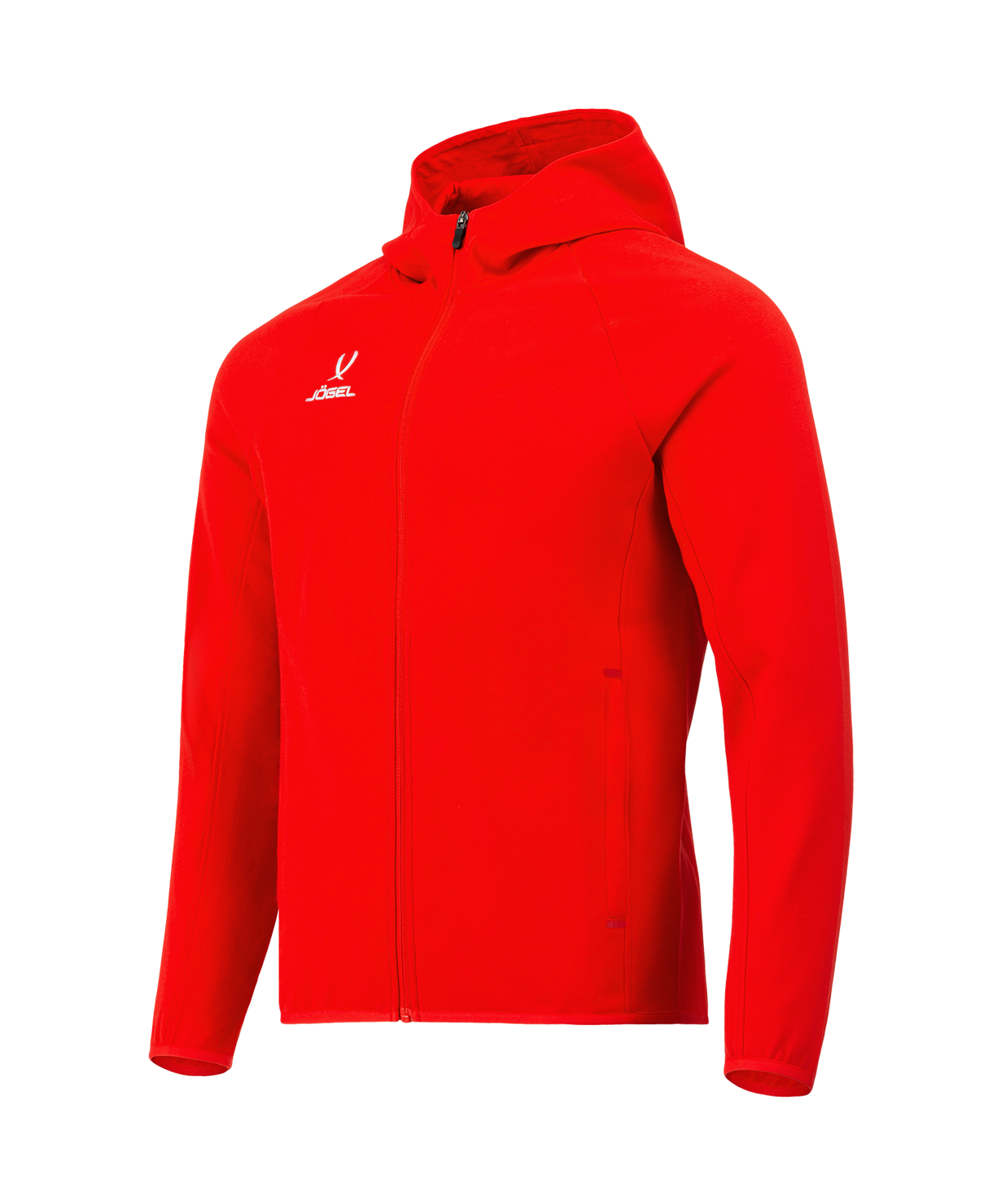Худи на молнии JOGEL ESSENTIAL Athlete Hooded FZ Jacket, красный