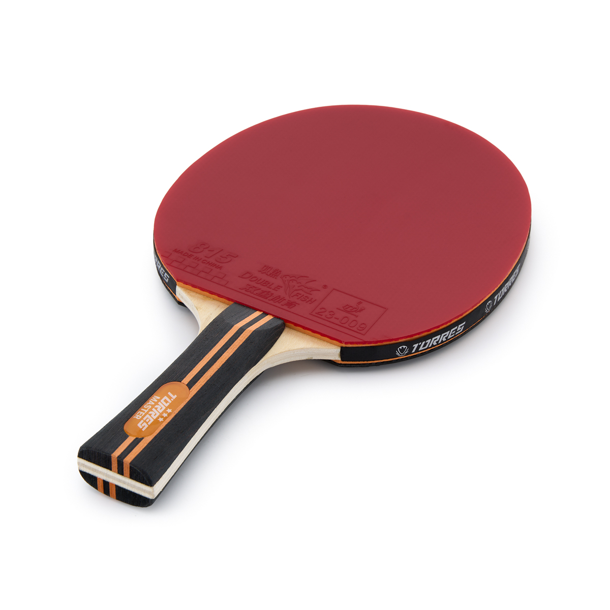 Ракетка для н/т TORRES Master 3*, TT23007, для тренировок, накладка 2,0 мм, конич. ручка