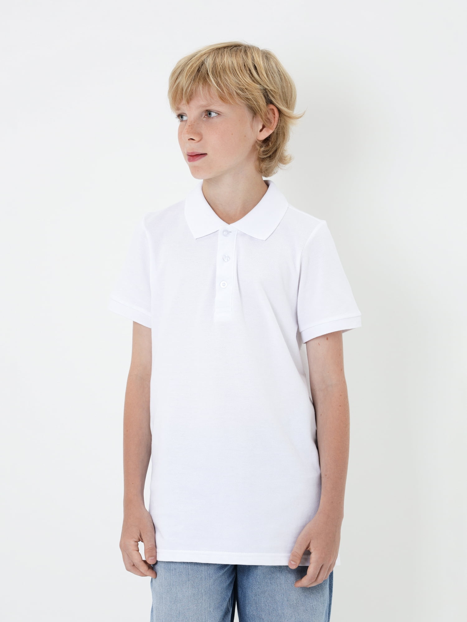 Детская футболка-поло FN Classic White