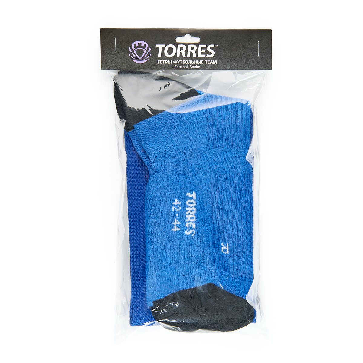 Гетры футб.TORRES Sport Team, FS1108-06-25-27, р.25-27, ВАСИЛ., хлопок, полиэстер, эластан