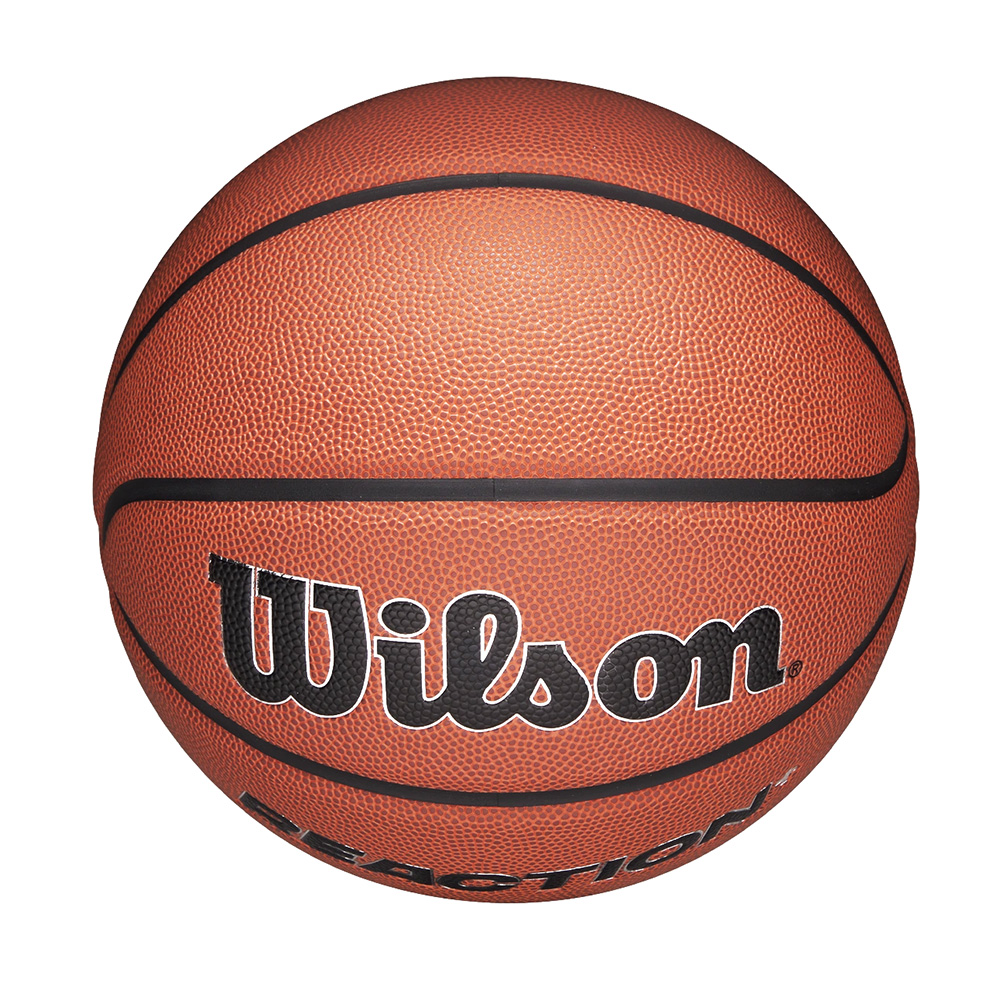 Мяч баск. WILSON Reaction Plus, WZ2026701XB6, р.6, композит, бутил. камера, темно-коричневый