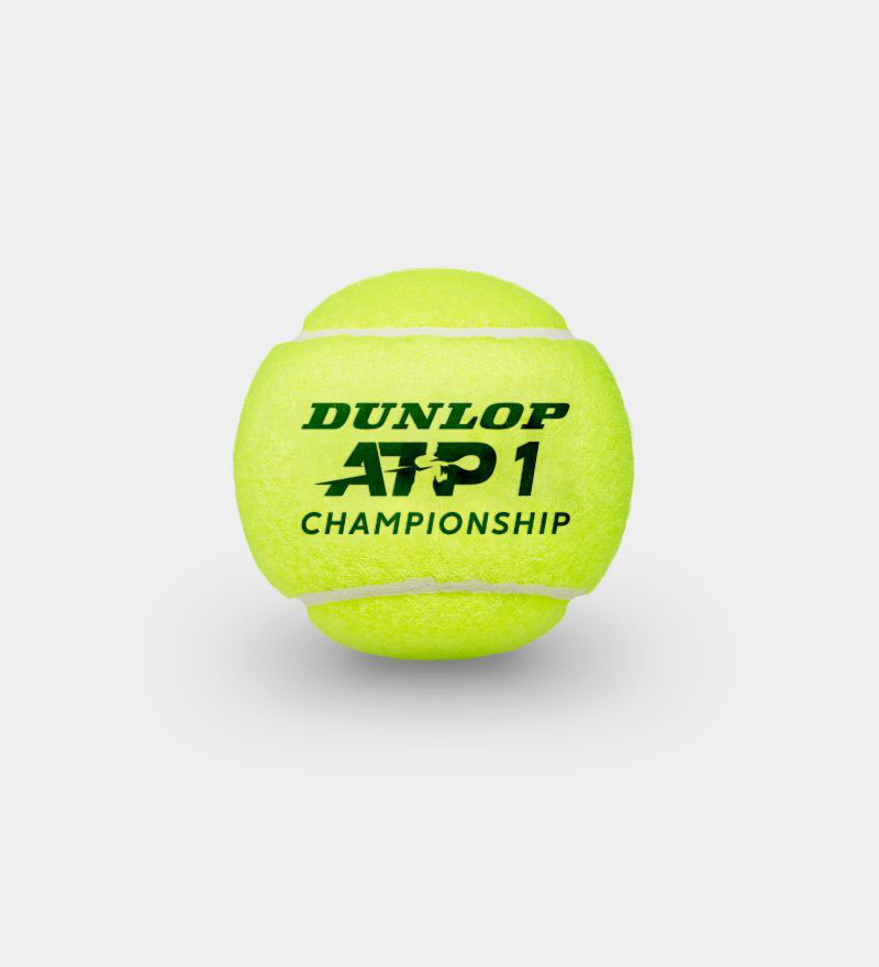 Мяч теннисный Dunlop ATP Championship 4B, 601333, уп.4ш, одобр. ITF, нат.резина,фетр.