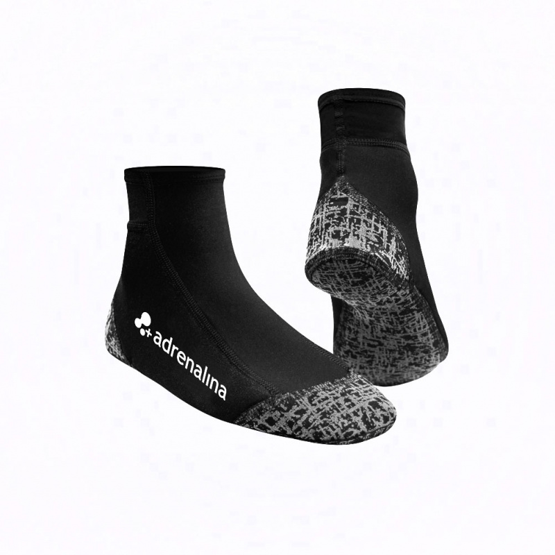 Носки для пляжного волейбола +ADRENALINA Sand 4608-046-XL, р.XL, 85% нейлон, 15% эластан, черный