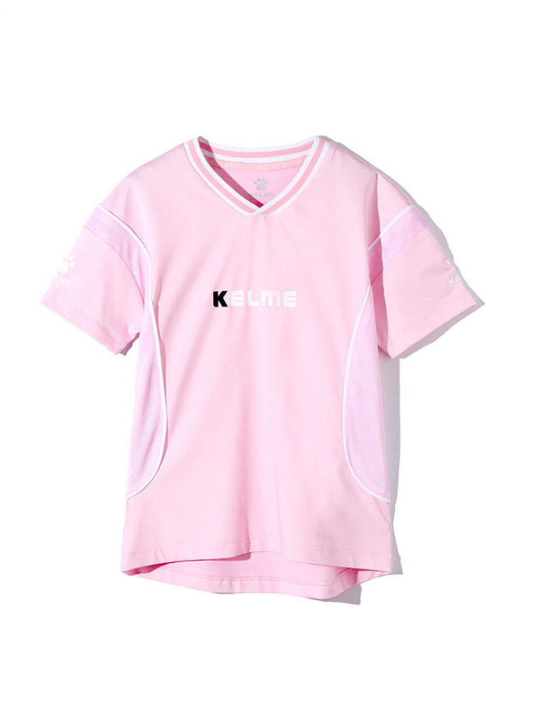 Детская футболка KELME Girls Football Short Sleeve T-Shirt Light Pink