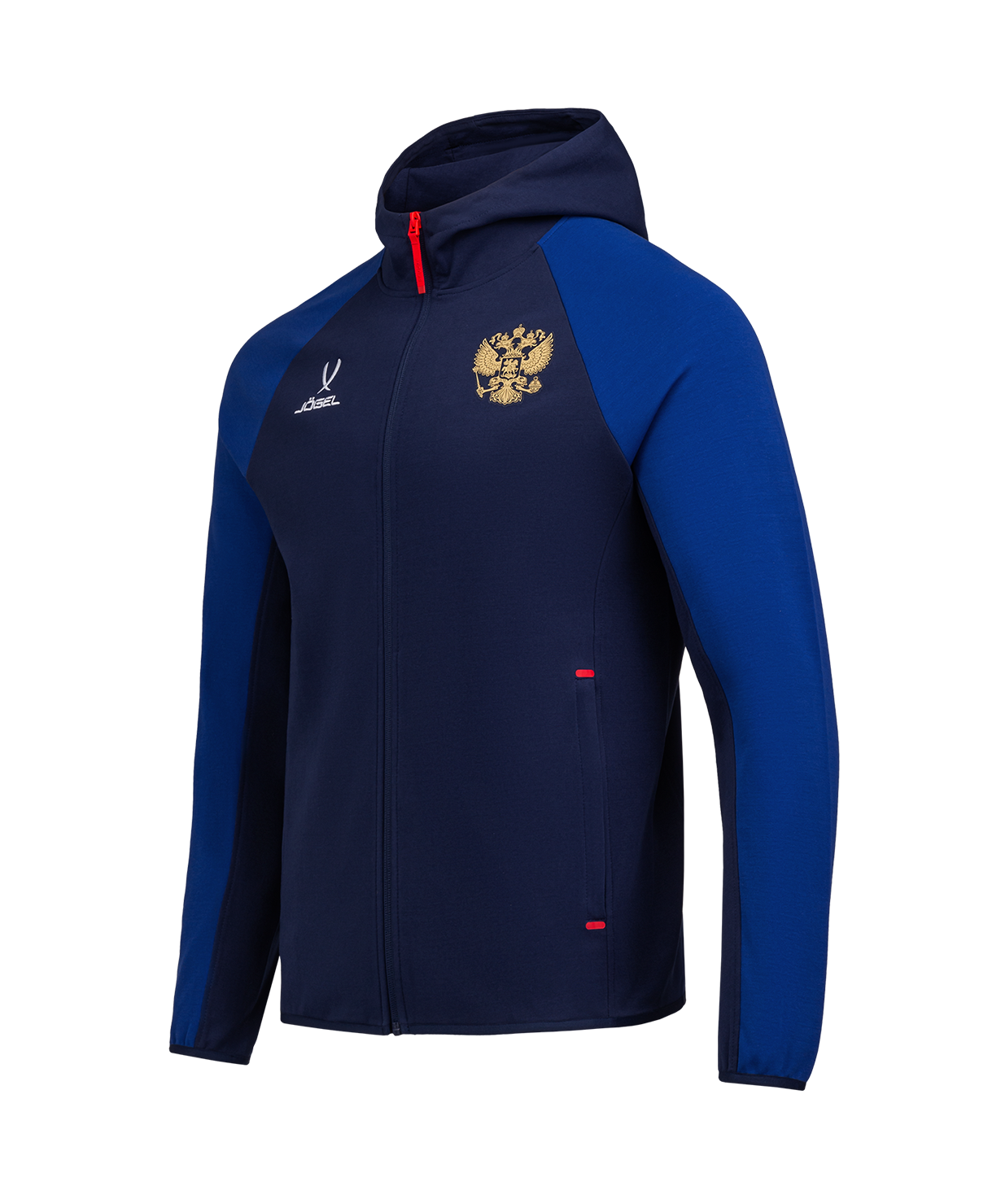 Худи на молнии JOGEL NATIONAL Essential Hooded FZ Jacket, синий/темно-синий