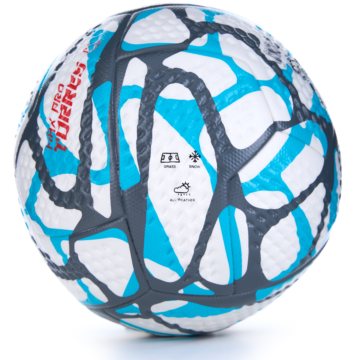 Мяч футб. TORRES MAX Pro, F323415, р.5, EПУ (микрофибра),4 сл, 12 п, термосшивка, бело-голубой