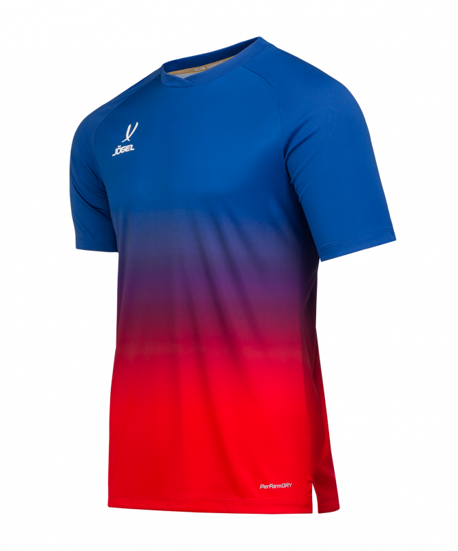 Футболка тренировочная JOGEL NATIONAL PerFormDRY Pre-Match Tee, сине-красный, размер L