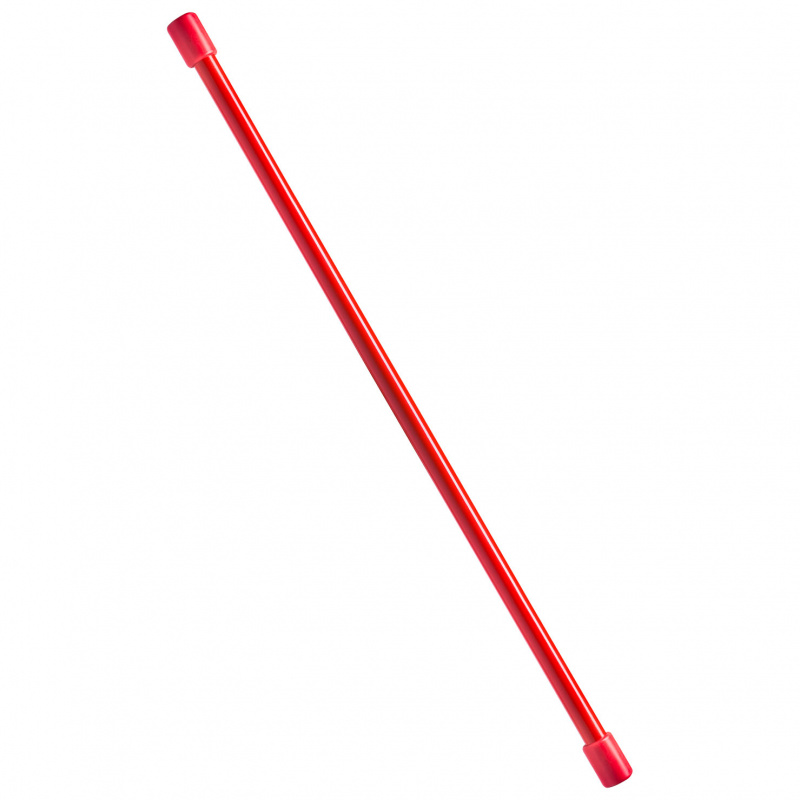 Палка гимнастическая (бодибар), MR-B04, вес 4кг, дл. 120 см, стальная труба, красный