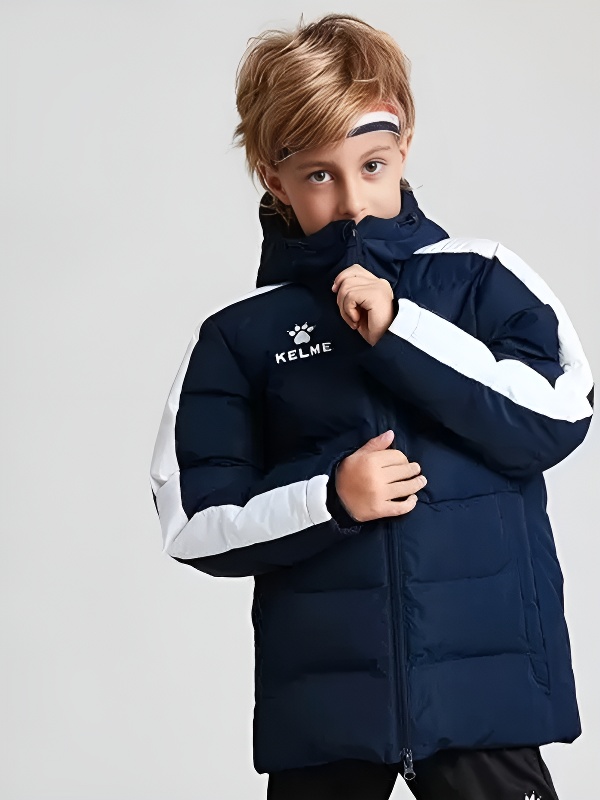 Детский пуховик KELME Padding Jacket (Kids) Dark Blue