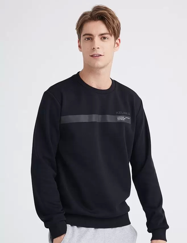 Свитшот KELME Men's Round Neck Sweater Black
