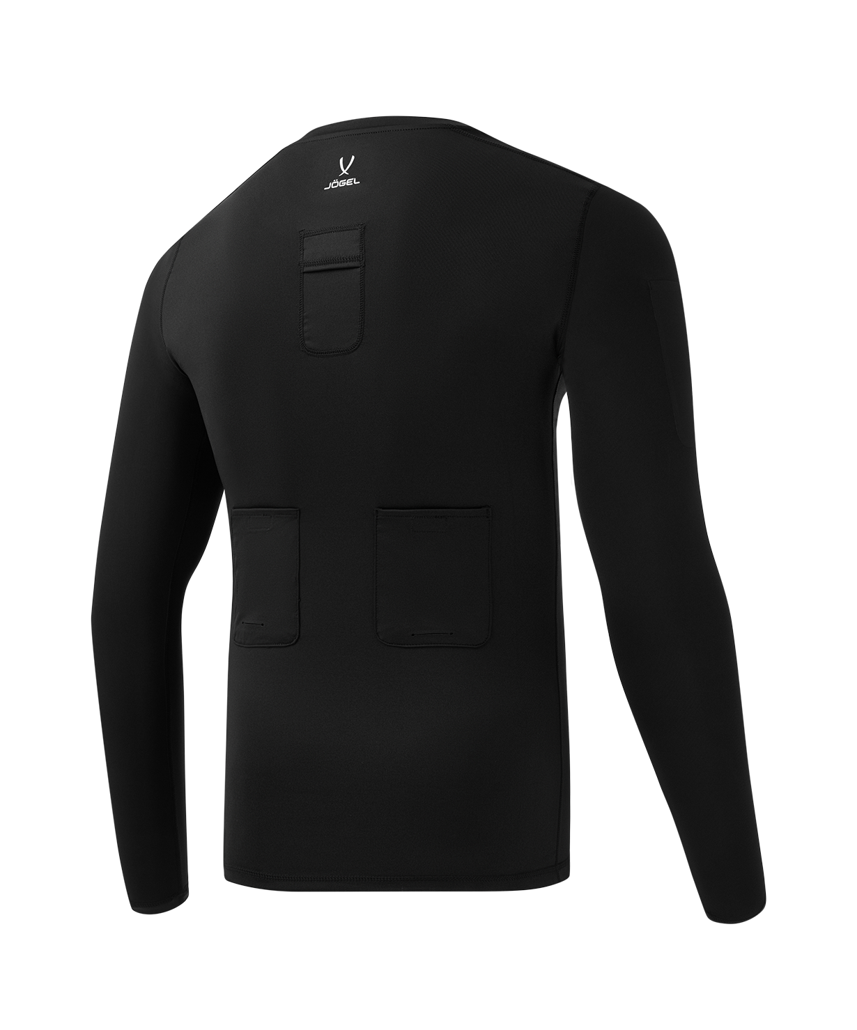 Футболка компрессионная с длинным рукавом судейская JOGEL PerFormDRY Referee Baselayer Tee LS, черный, размер L