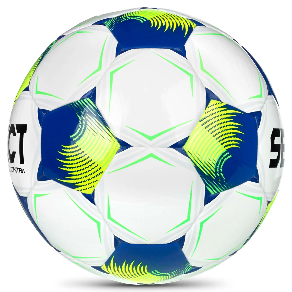 Мяч футб. SELECT Contra DB V26, 0853171012, р.3, 32 пан, ПУ, гибрид.сш,бело-желто-синий