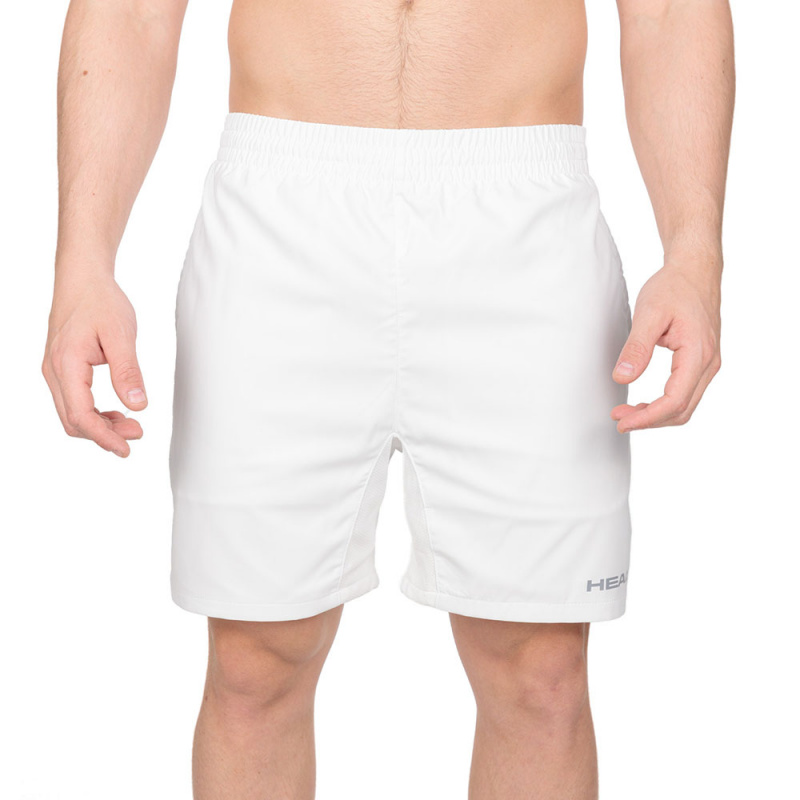 Шорты тренир. муж. HEAD Club Shorts M 811379-WH-XL, р.XL, 100% полиэстер, белый