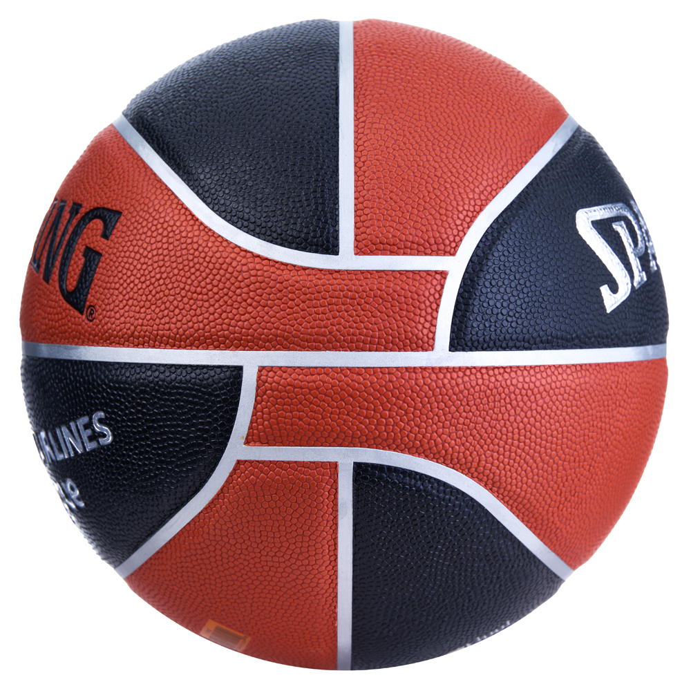 Мяч баск. SPALDING TF-500 Excel Euroleague р.7, 77101z, композит, коричнево-черный