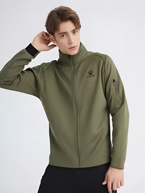 Олимпийка KELME Men's Knitted Jacket Dark Green