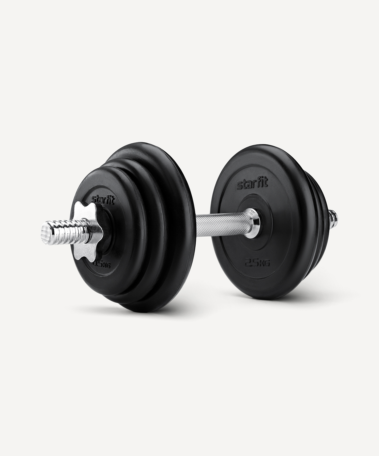 Гантель разборная обрезиненная в коробке STARFIT DB-716, 10 кг