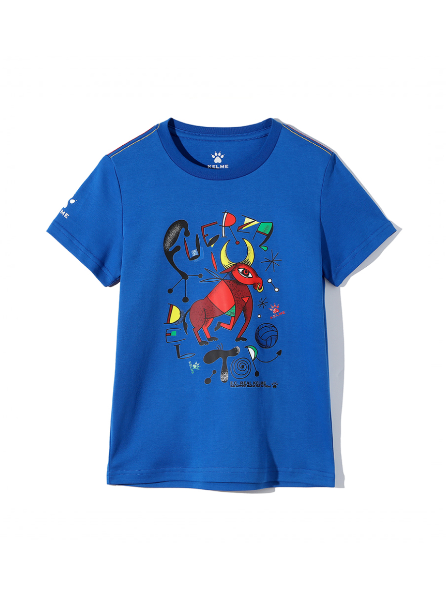 Детская футболка KELME Boys Short Sleeve T-Shirt Blue