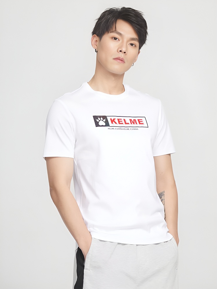 Футболка KELME Round Neck Short Sleeve T-Shirt White