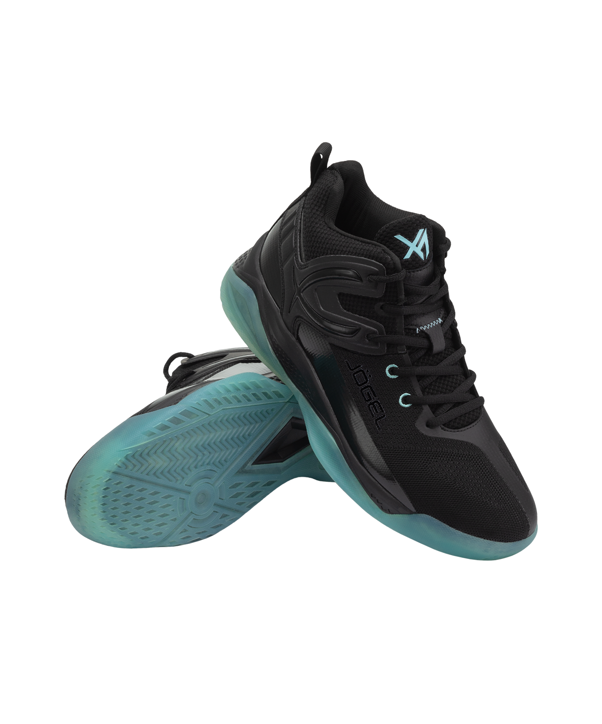 БЕЗ УПАКОВКИ Кроссовки баскетбольные JOGEL X1, Black/blue