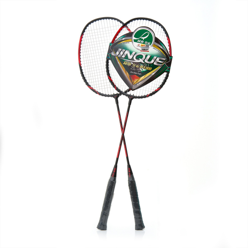 Набор для бадм. DOUBLE FISH JINQUE 1301, для начинающ.,стал. стерж, алюм. обод, со струнами, черный