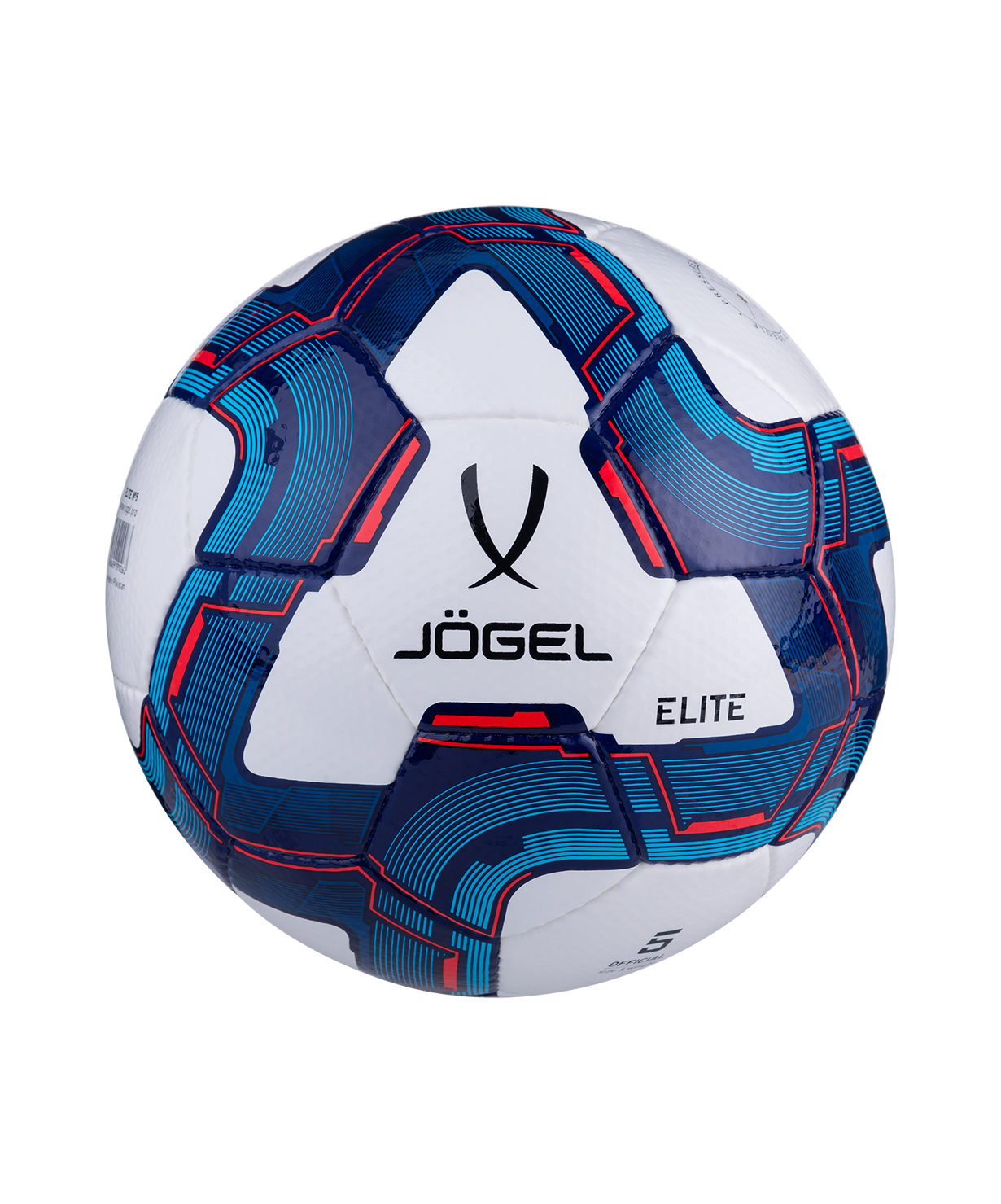 Мяч футбольный JOGEL Elite №5, белый/синий/красный