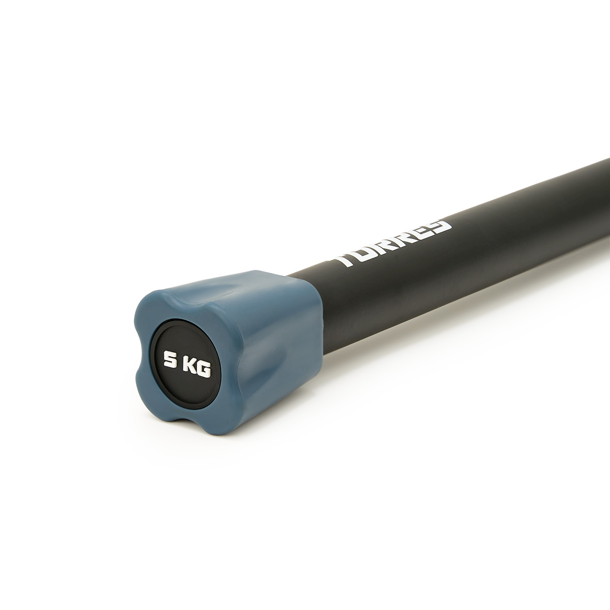 Бодибар TORRES 5 кг, PL525005, металл в неопреновой оболочке, черный