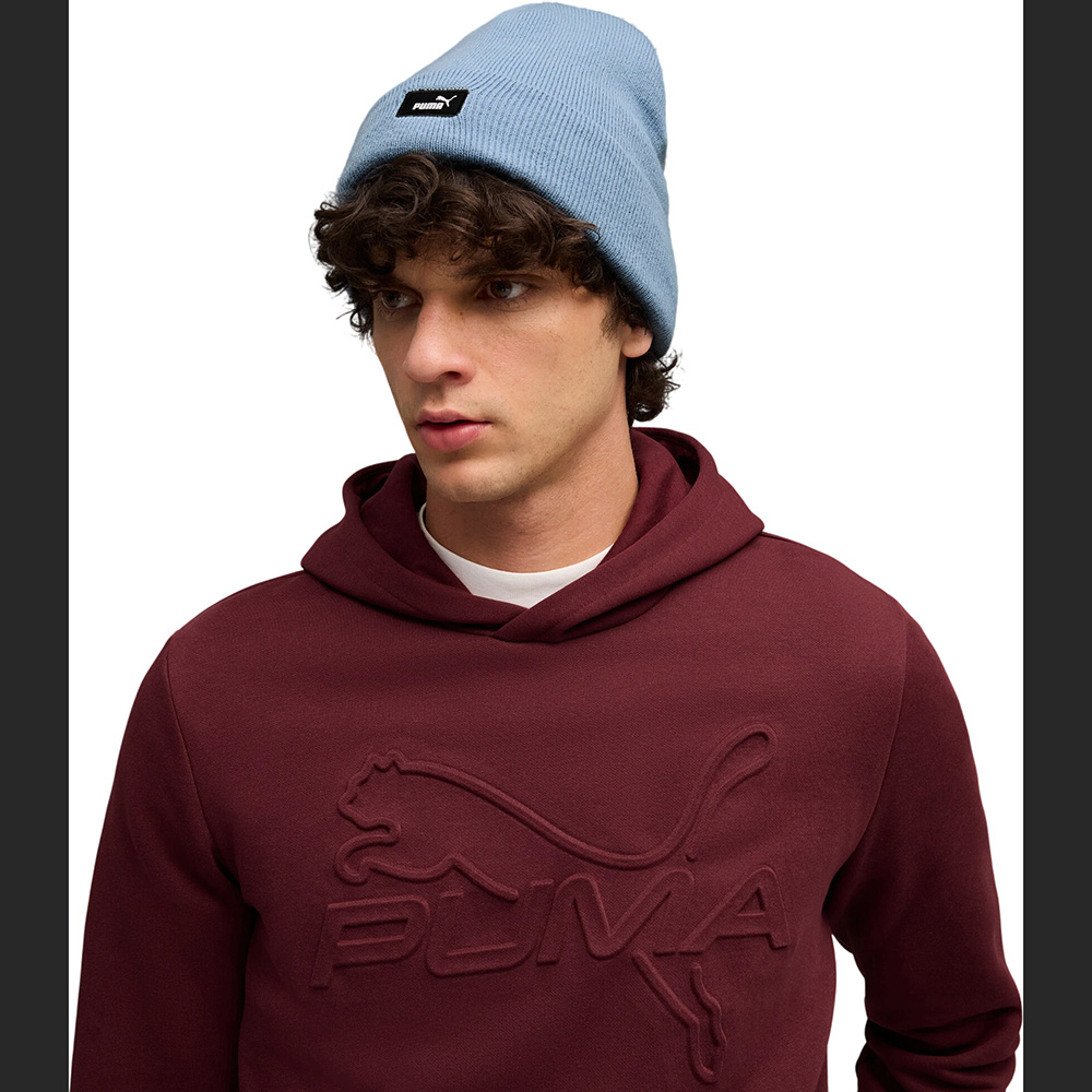 Шапка PUMA ESS Mid Crown Beanie, 02640001, 100% акрил, голубой