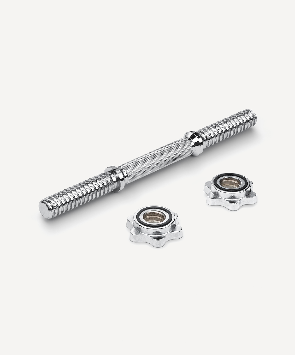 Гриф гантельный STARFIT BB-107 d=25 мм, металлический, хромированный, 35 см