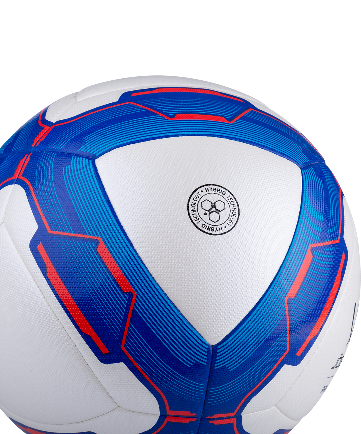 Мяч футбольный JOGEL Primero №4, белый/синий/красный, размер 4