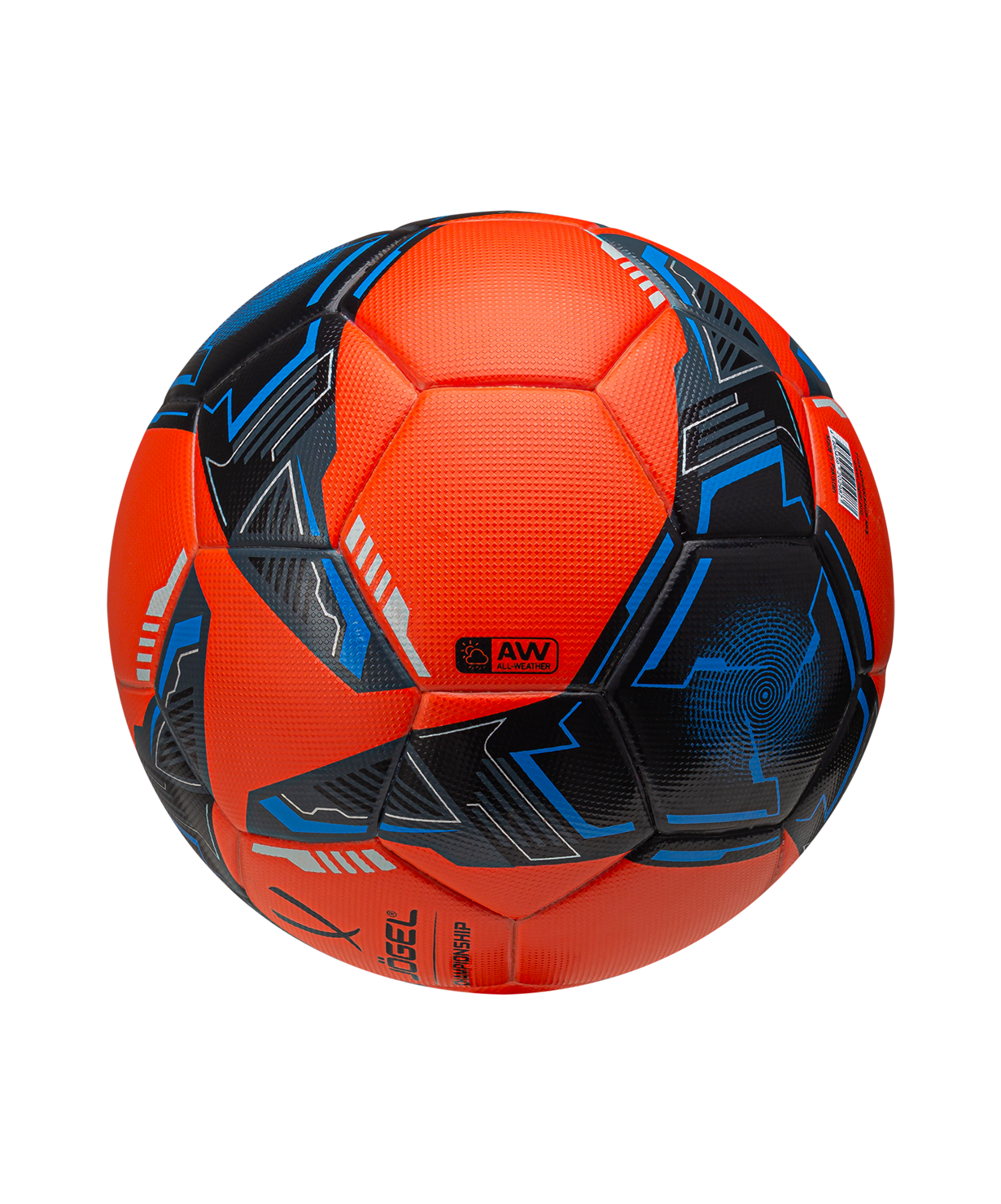 Мяч футбольный JOGEL Championship №5, оранжевый/синий/черный, размер 5