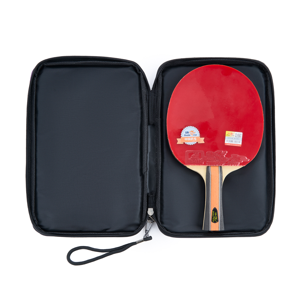 Ракетка для н/т DOUBLE FISH J9, для профессионалов, накладка 2.1 мм, конич. ручка + чехол