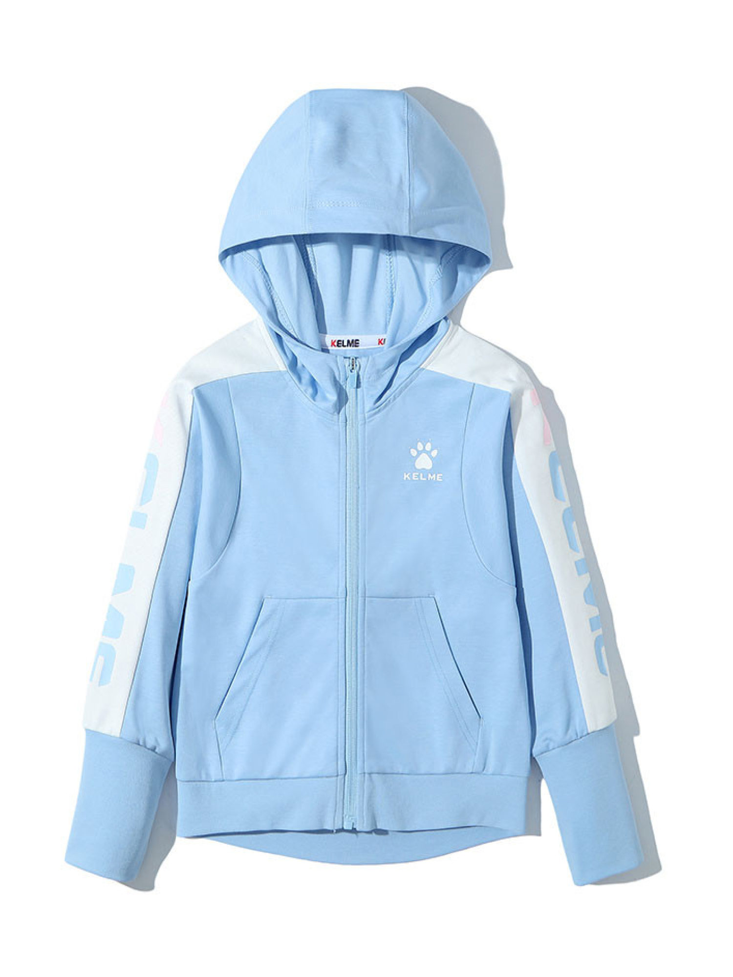 Детская олимпийка KELME Cardigan Sweater For Girls Light Blue
