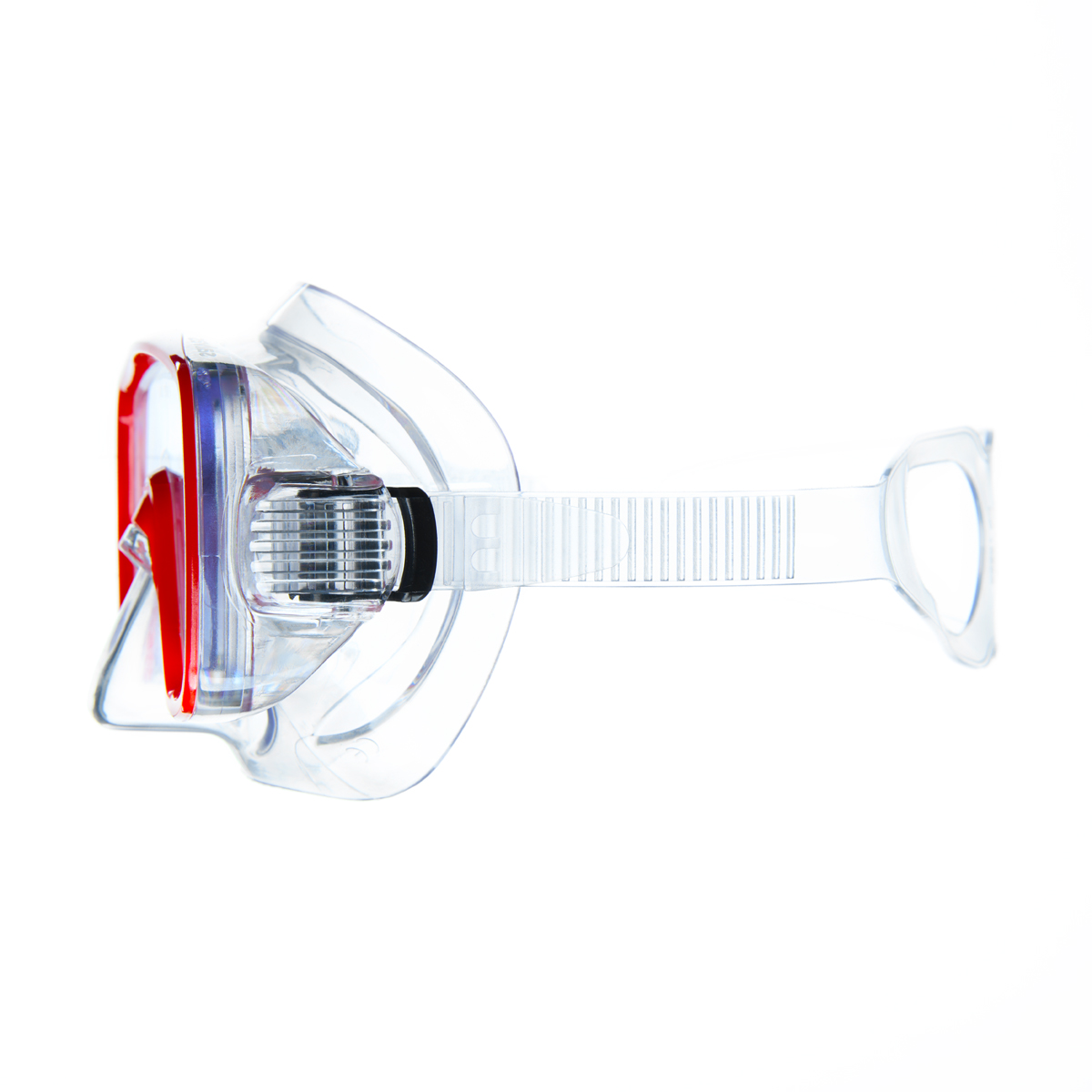 Маска для плав. Salvas Domino Md Mask, CA140C1TRSTH, безопасн.стекло,Silflex, р. Medium, красн