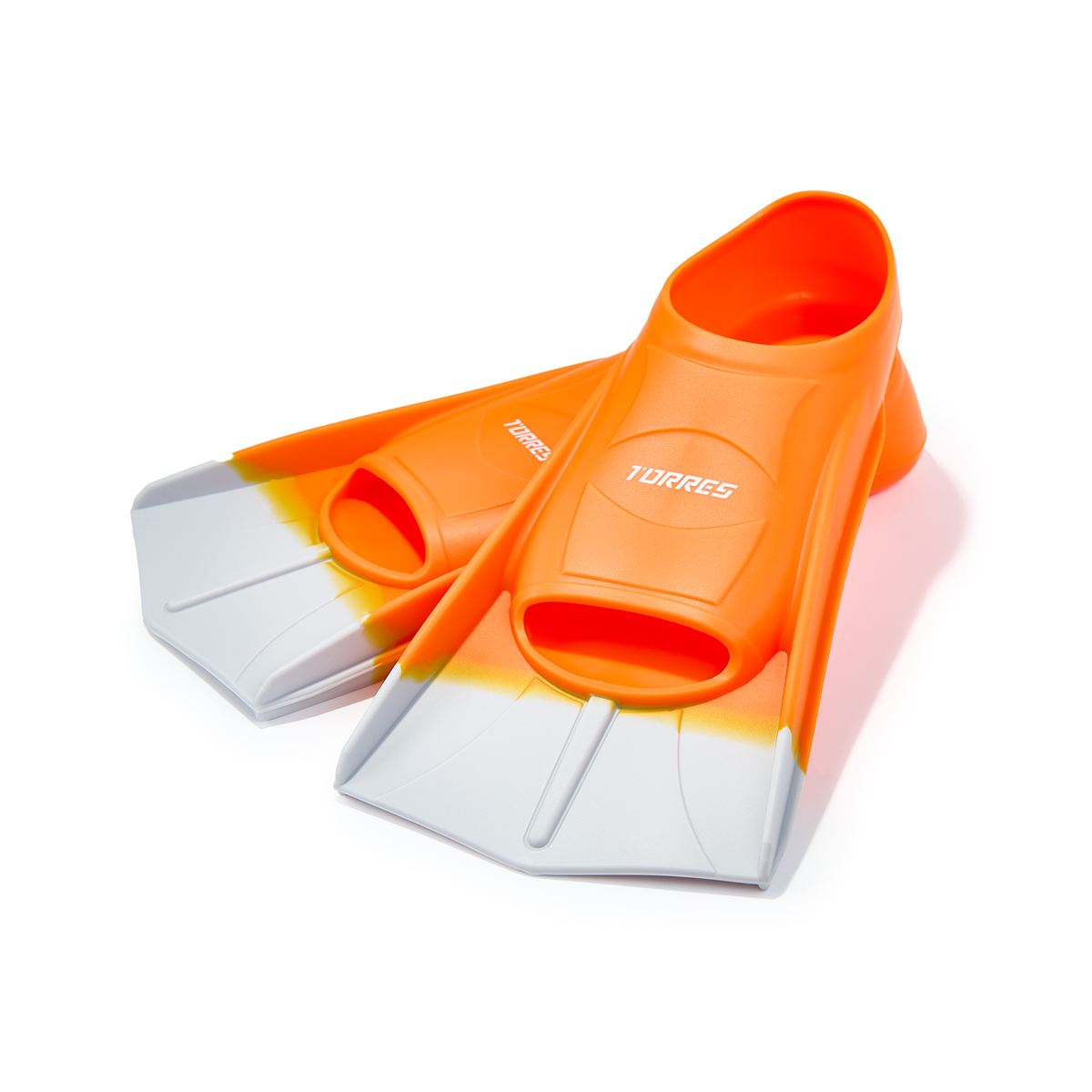 Ласты для бассейна TORRES F01, SWF012403OR, р. EU 33-35 (S), оранжево-серый