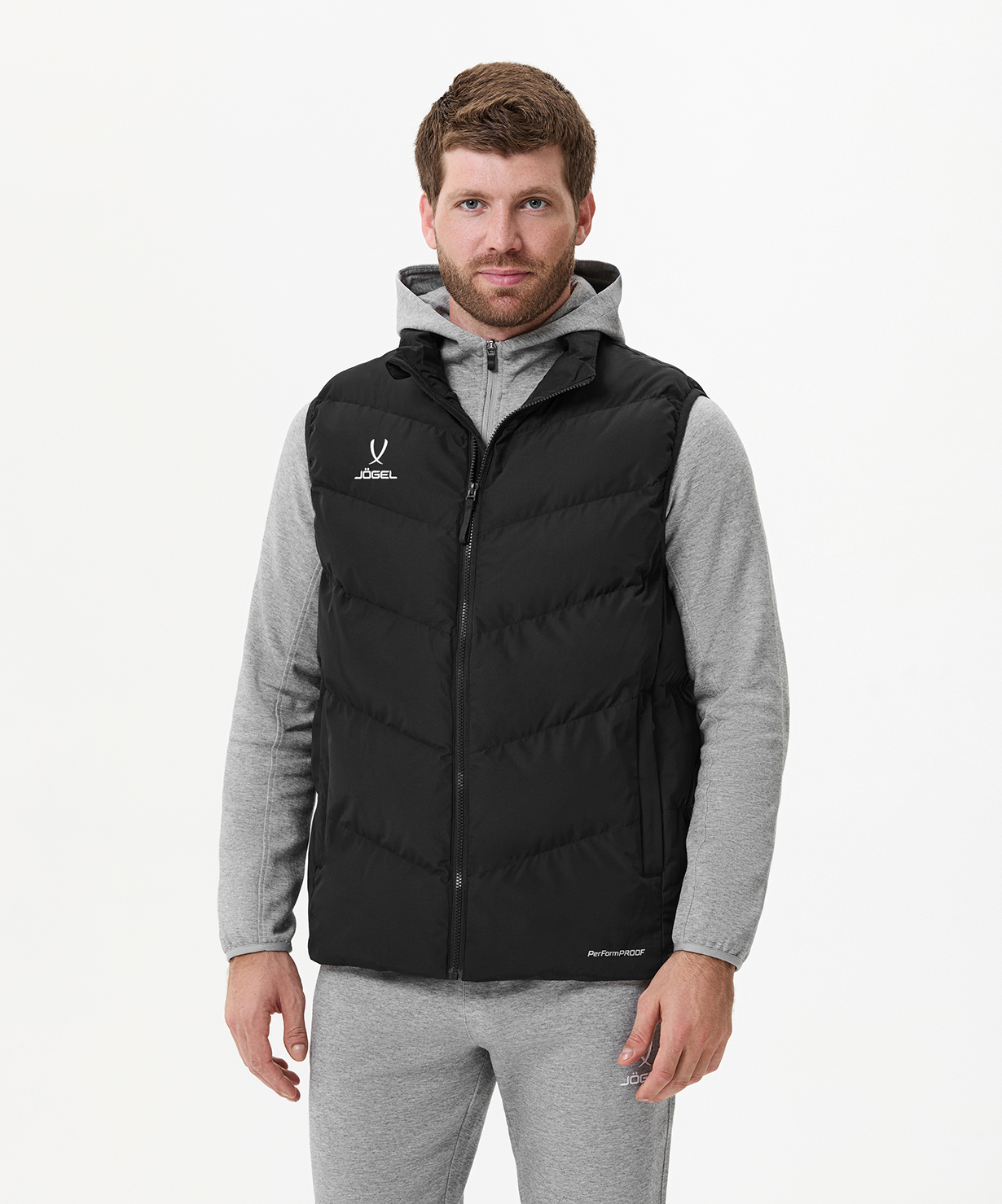 Жилет утепленный JOGEL ESSENTIAL PerFormPROOF Padded Vest, черный, размер L